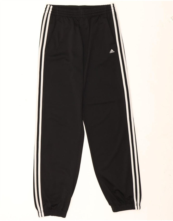 Adidas Drenge Træningsdragt Bukser Joggers 15-16 År Sort Polyester