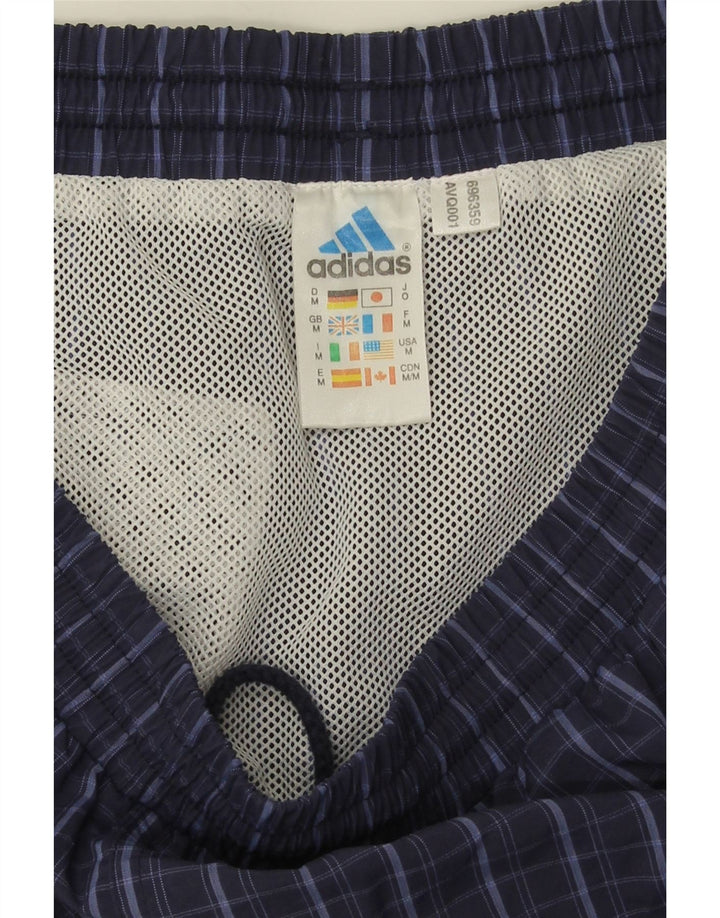 Adidas Badeshorts til mænd Medium Marineblå Ternet polyamid