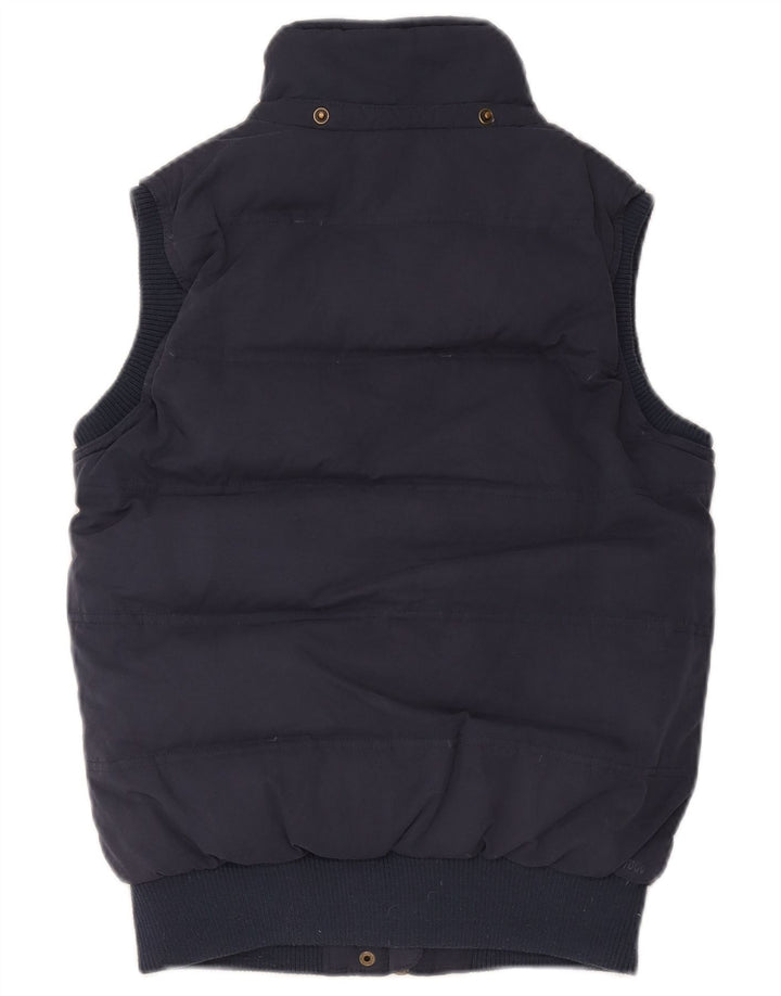 Fat Face Womens Polstret Gilet UK 8 Small Navy Blue Polyester