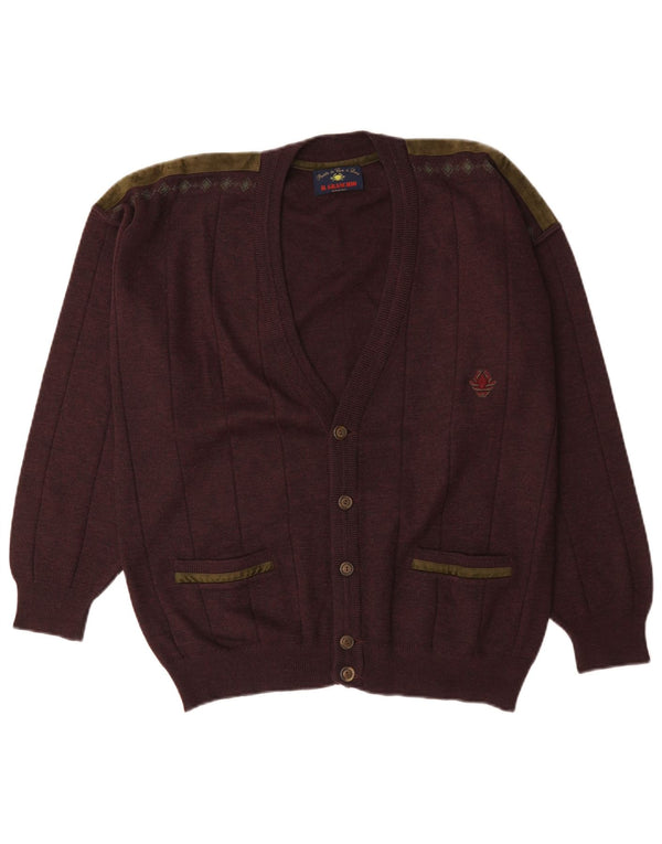 Il Granchio Herre Cardigan Sweater XL Brun Uld