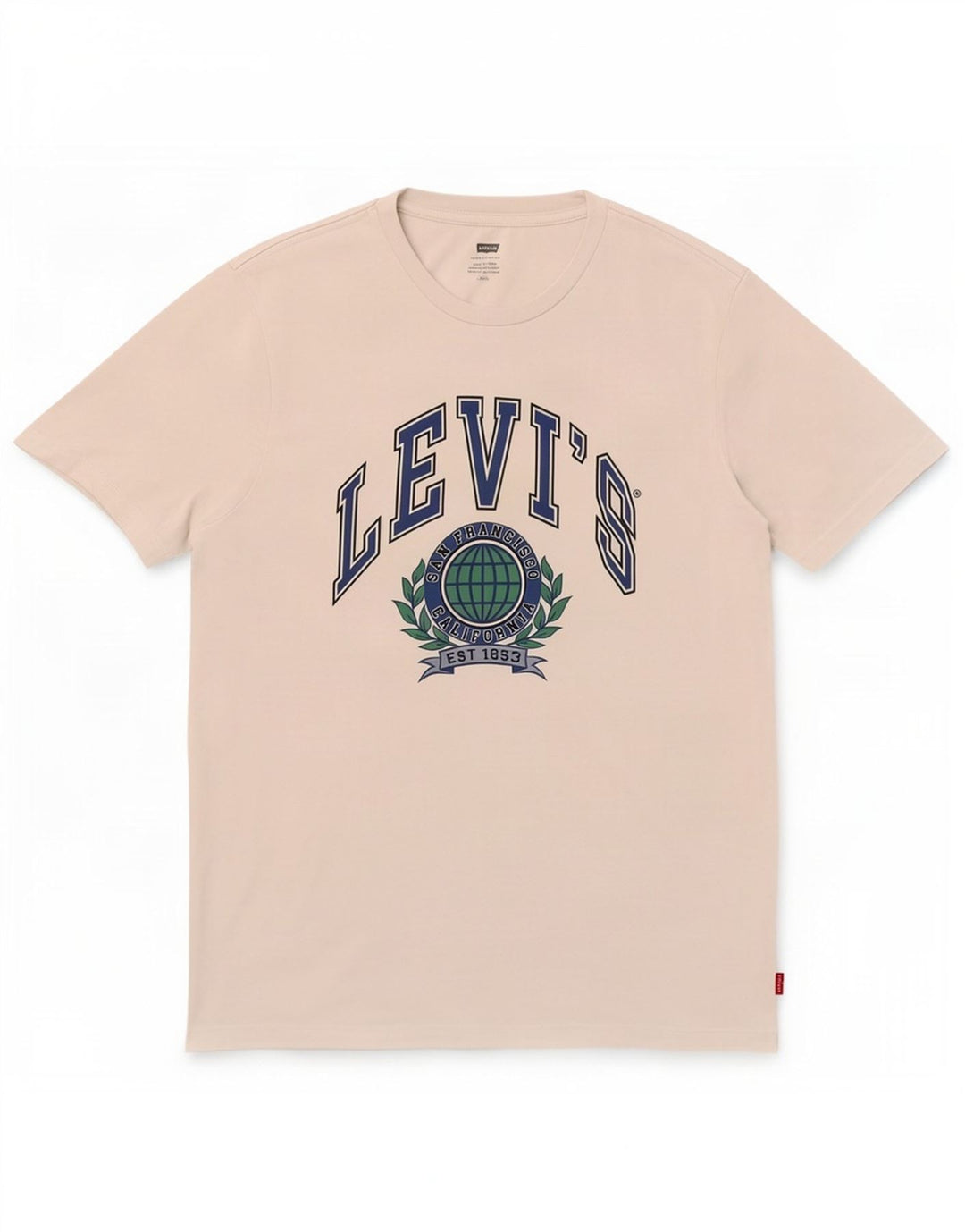 Levi's Herre grafisk T-shirt Top Stor hvid bomuld
