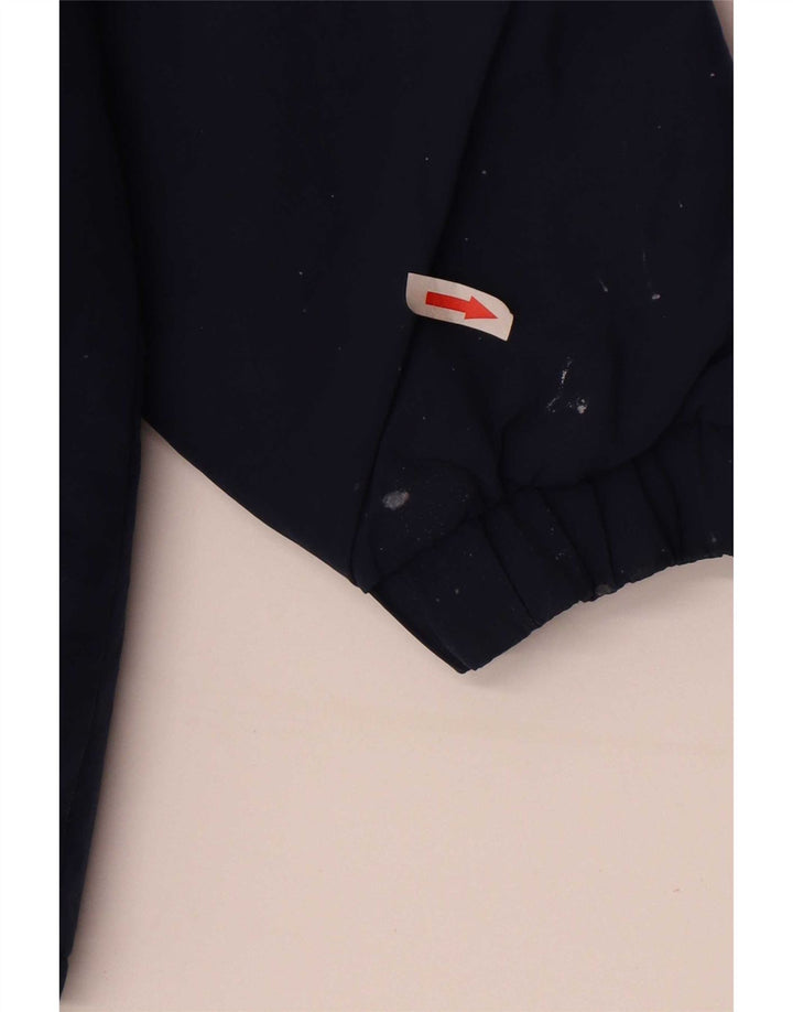 Kappa Herre grafisk hættepolstret jakke UK 38 Medium Navy Blue Colourblock