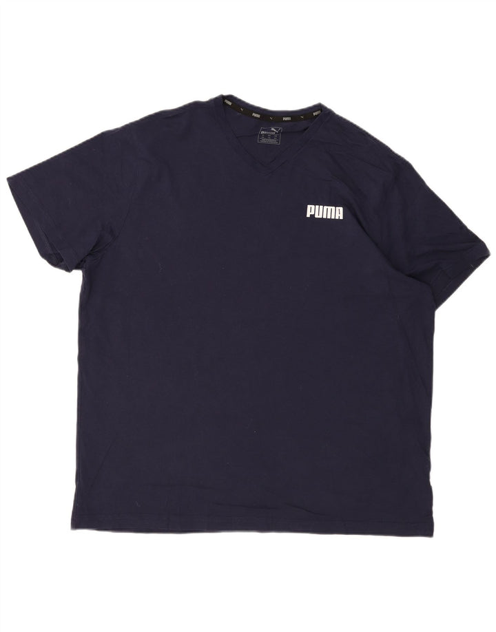PUMA T-shirt top til mænd 2XL marineblå
