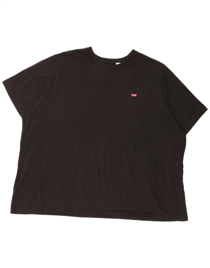 LEVI'S Herre Standard T-Shirt Top 4XL Sort Bomuld