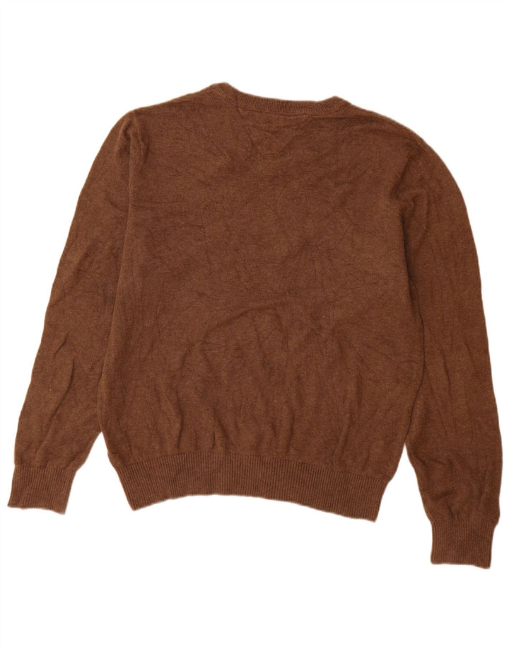 Tommy Hilfiger Herre V-hals sweater Medium Brun Bomuld
