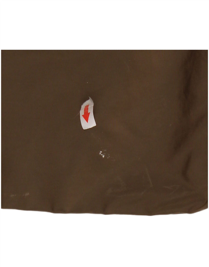 Superdry Regnjakke med hætte til kvinder UK 14 Stor Khaki Polyester