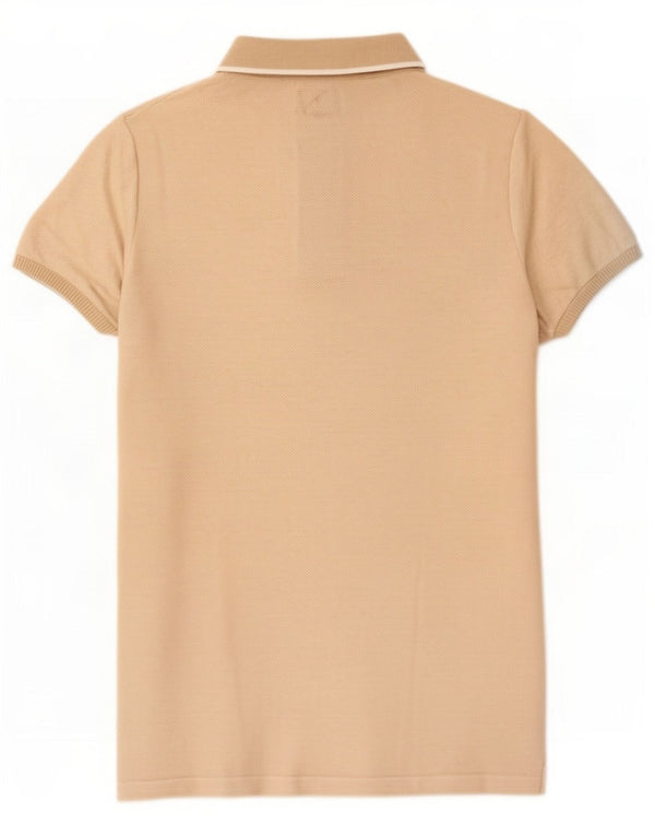 Conte of Florence Mens Polo Shirt Large Beige Cotton