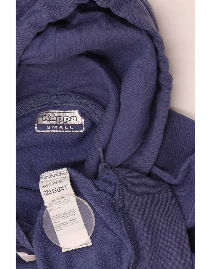 Kappa Herre grafisk Regular Fit Hoodie Jumper Lille Blå Bomuld