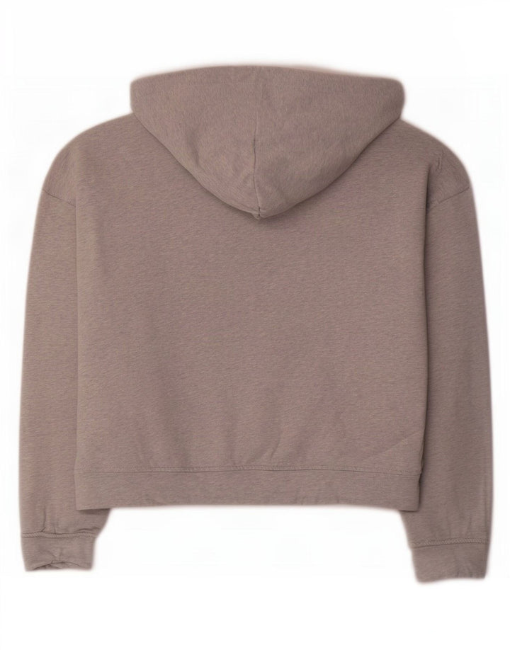 Hugo Boss Grafisk Oversized Hoodie Jumper til kvinder UK 14 Medium Grey