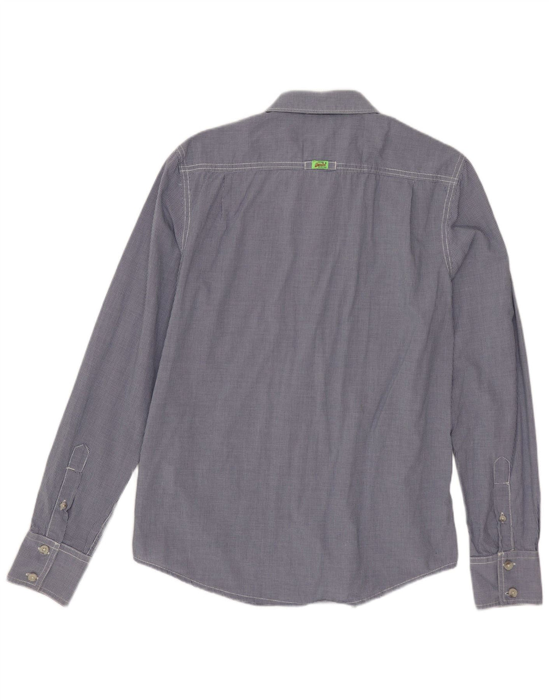 SUPERDRY Herreskjorte Medium Marineblå Gingham Bomuld