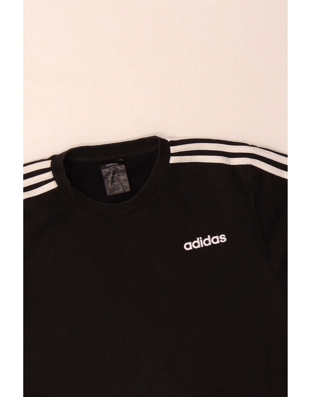 ADIDAS Sweatshirt til mænd, lille sort bomuld