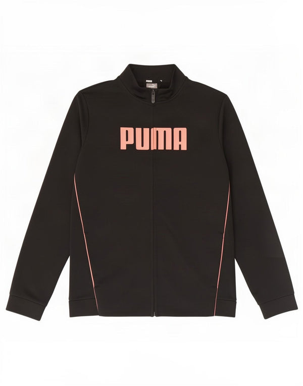 Puma piger grafisk træningsdragt topjakke 13-14 år sort