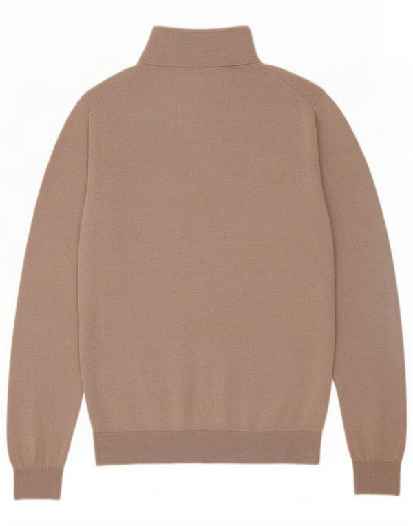 Reiss sweater med lynlås til mænd Medium Beige Uld