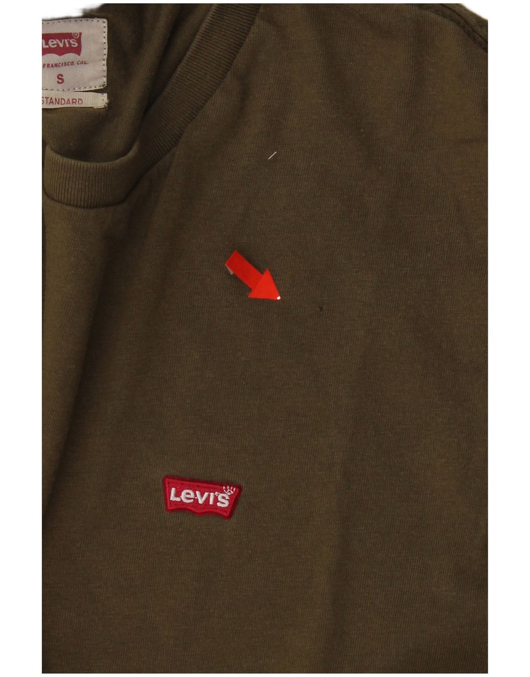 Levi's Herre T-Shirt Top Lille Khaki