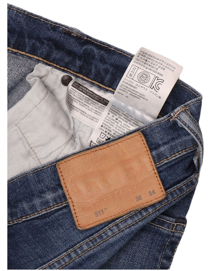 Levi's Dame 511 Slim Jeans W30 L32 Blå Bomuld