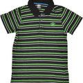 UMBRO Boys Polo Shirt 11-12 Years Large Multicoloured Striped Cotton | Vintage Umbro | Thrift | Second-Hand Umbro | Used Clothing | Messina Hembry 