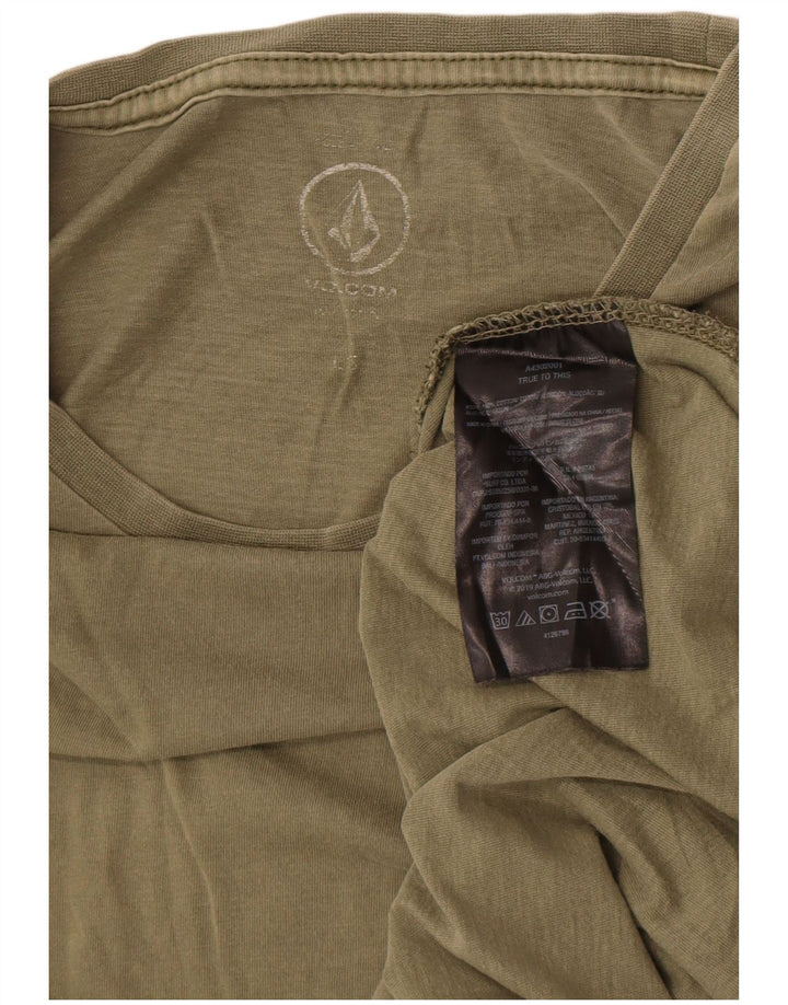 Volcom Herre T-Shirt Top Stor Khaki Bomuld