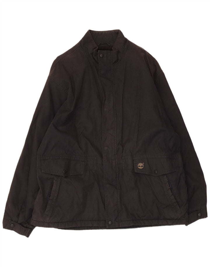 Timberland Herre Windbreaker Jacket UK 42 XL Sort Nylon