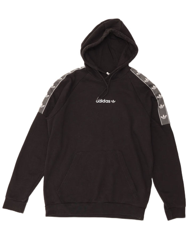 Adidas Grafisk hættetrøje til mænd Large Black Colourblock Bomuld