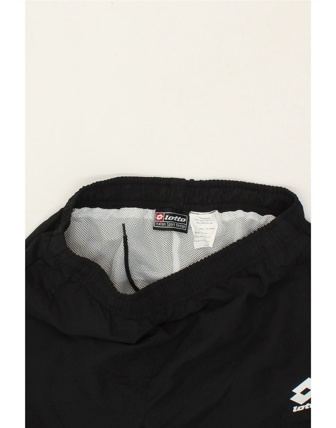 LOTTO Boys Tracksuit Trousers 11-12 Years Black Vintage Lotto and Second-Hand Lotto from Messina Hembry 