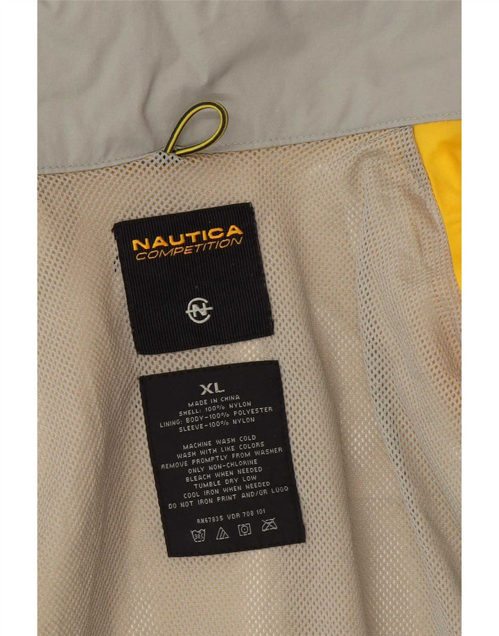 Nautica Regnjakke til mænd UK 42 XL Gul Nylon