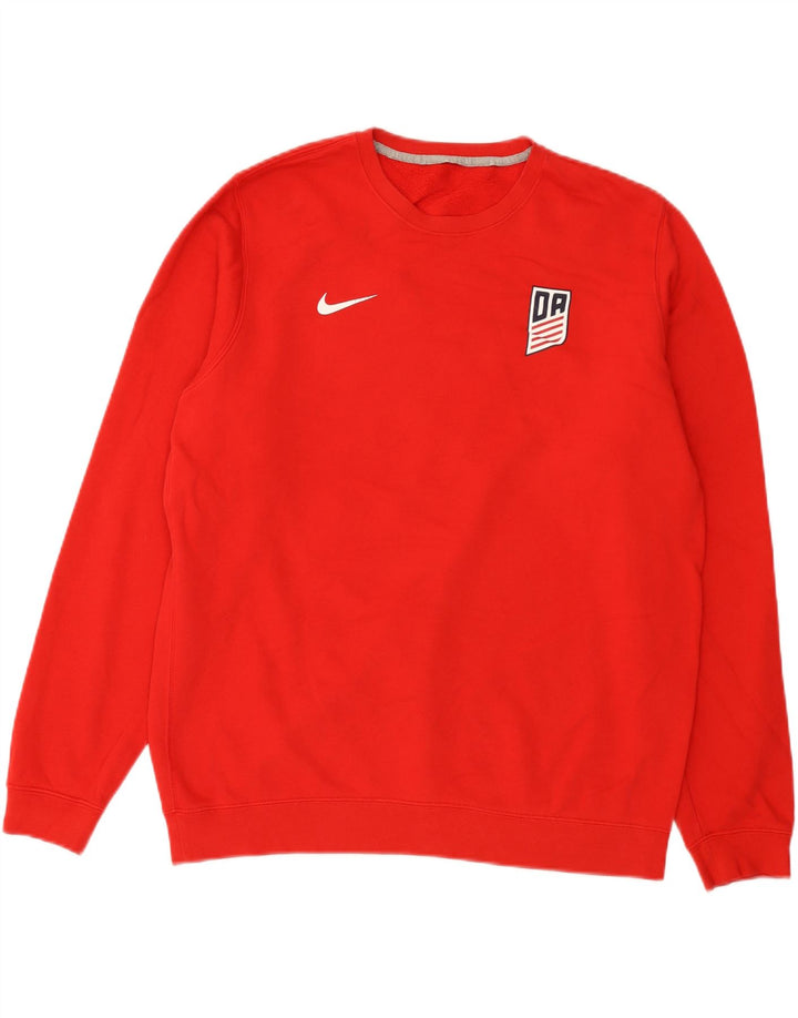 Nike Sweatshirt Jumper XL til mænd, rød bomuld