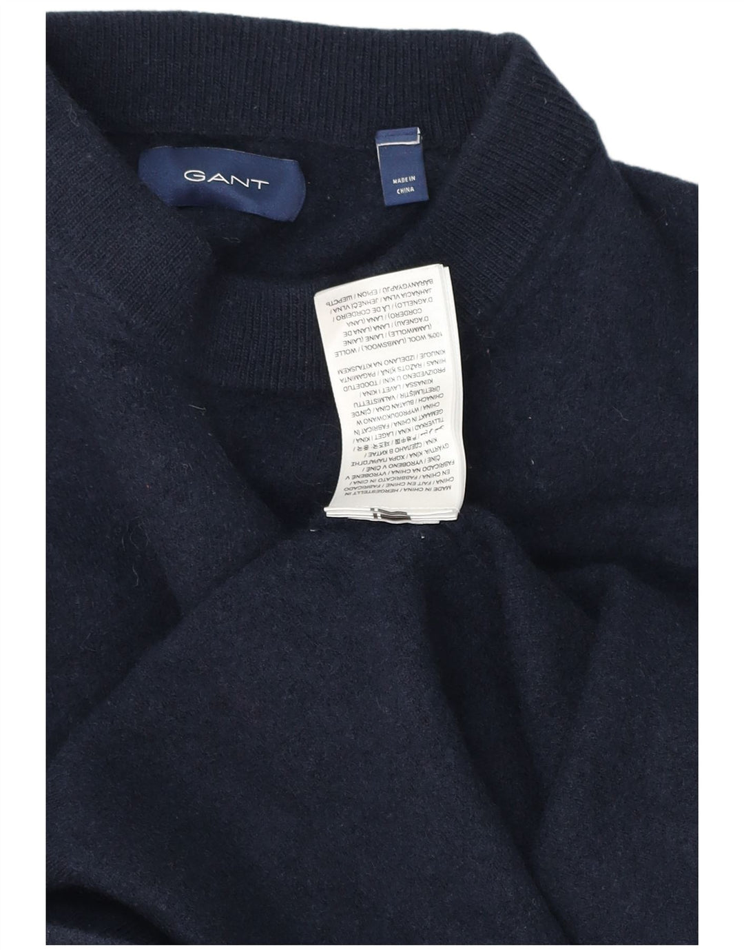 Gant Boys Turtle Neck Sweater 11-12 år Marineblå lammeuld
