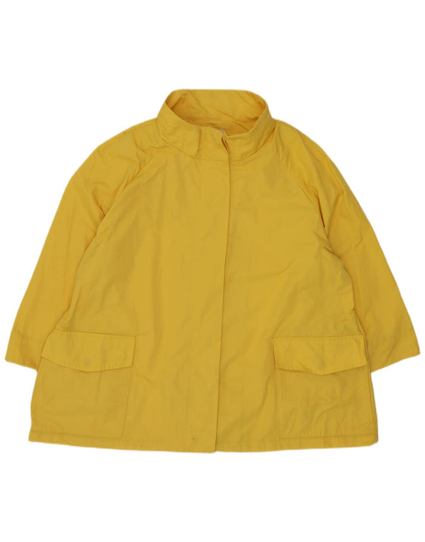 Perte by Krizia Dame Oversized regnjakke UK 18 XL Gul Polyester