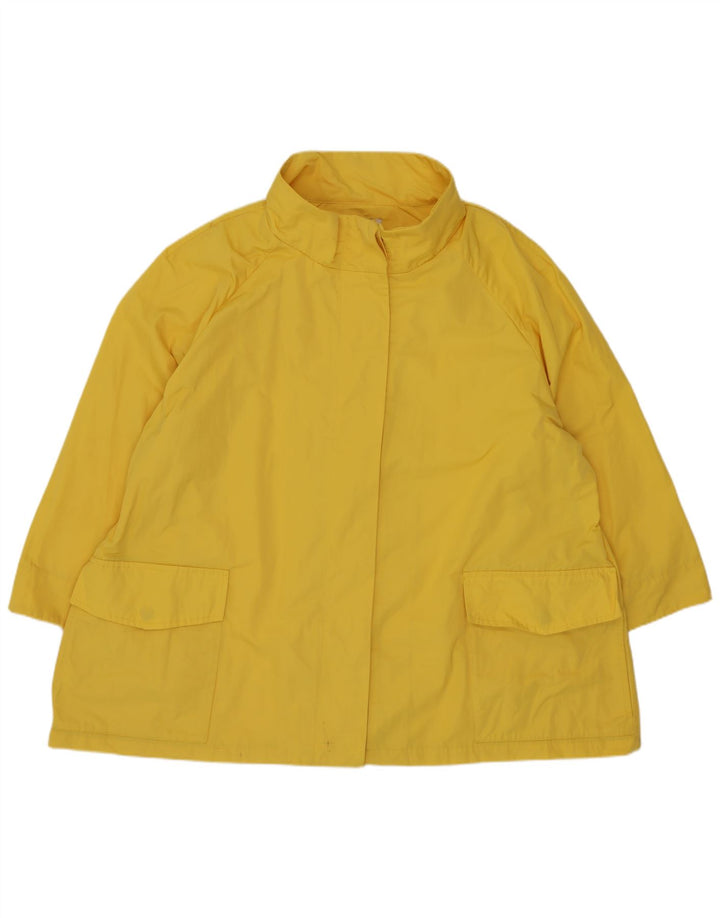 Perte by Krizia Dame Oversized regnjakke UK 18 XL Gul Polyester
