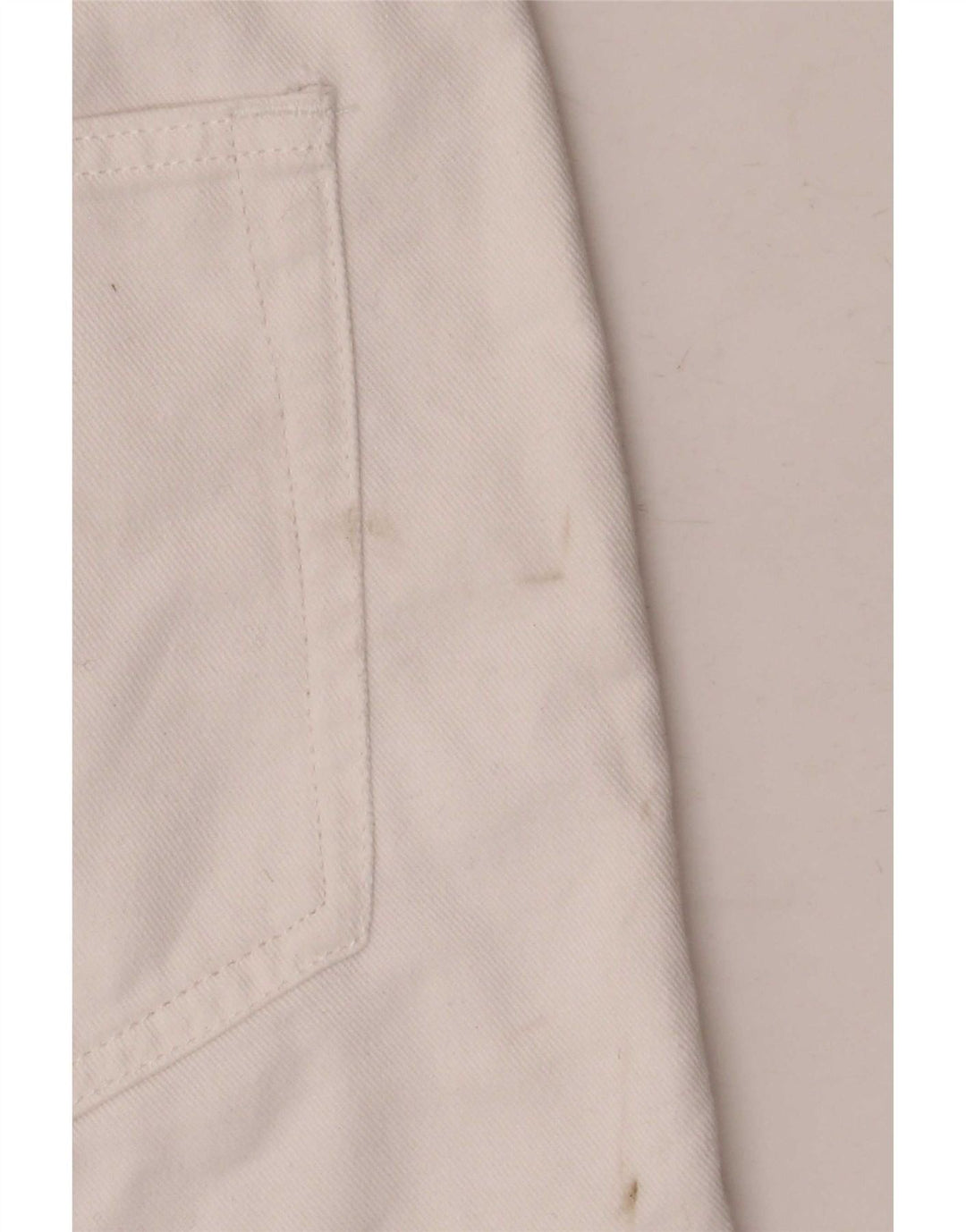 Marks & Spencer Dame Bermuda Denim Shorts UK 16 Large W34 White Bomuld