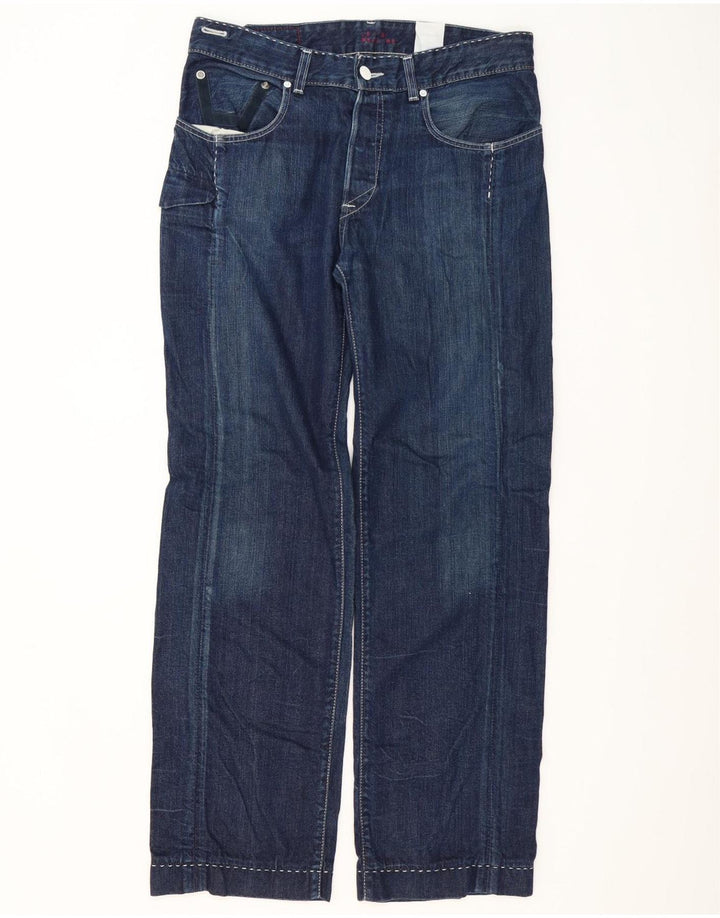 Levi's Straight Jeans til mænd W34 L34 Marineblå bomuld
