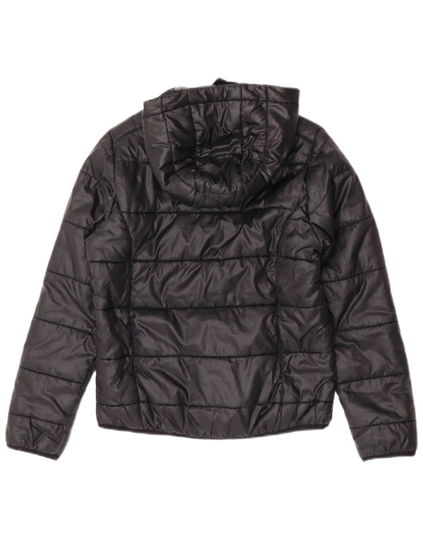 Adidas Piger Polstret Hættejakke 11-12 År Sort Polyester