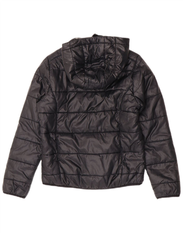 Adidas Piger Polstret Hættejakke 11-12 År Sort Polyester