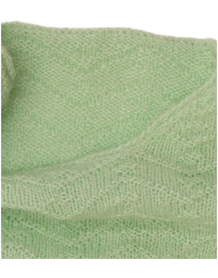 VINTAGE Dame Boat Neck Jumper Sweater UK 18 XL Grøn