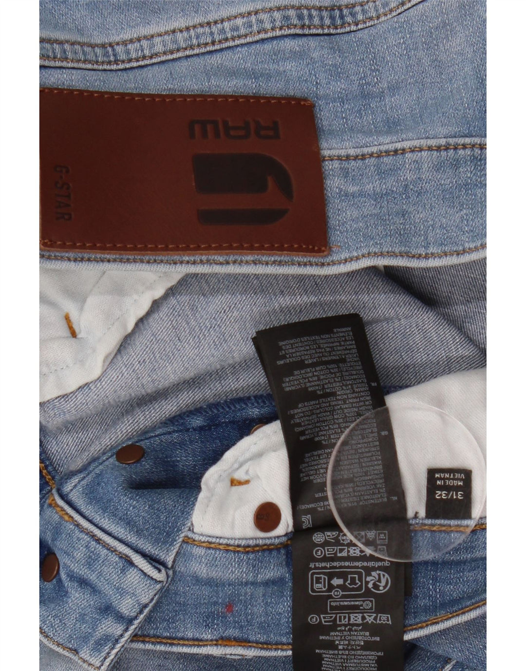 G-STAR Herre 3301 Slim Jeans W31 L32 Blå Bomuld