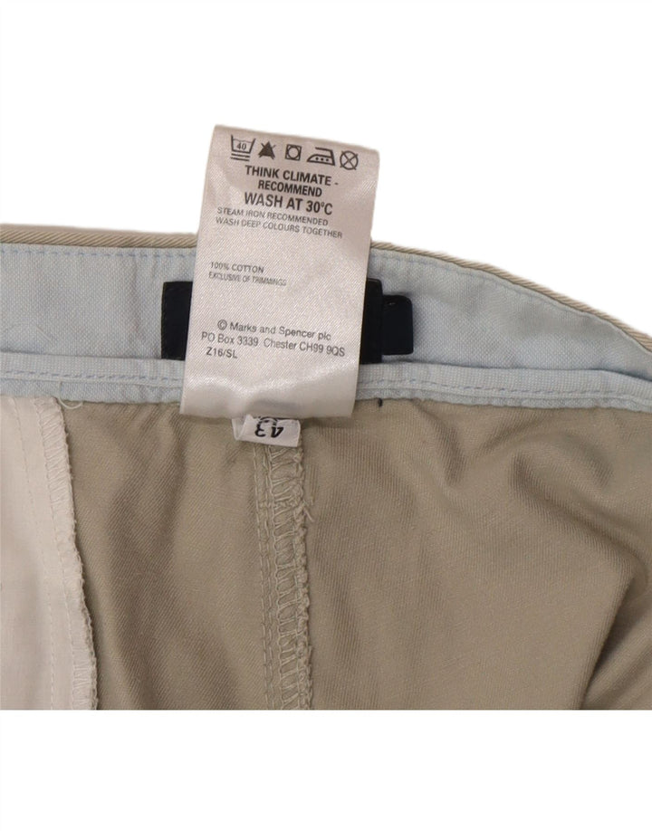 Marks & Spencer Dame Blue Harbor Lige Chinobukser W42 L33 Grå
