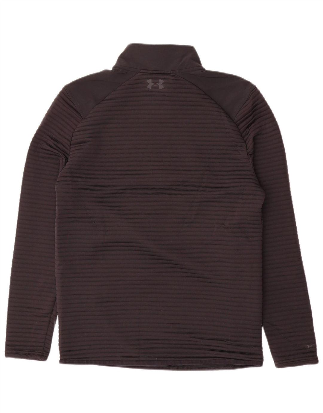 Under Armour Herre Zip Neck Pullover Træningsdragt Top Lille Sort Polyester