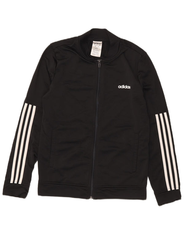 Adidas træningsdragt topjakke til kvinder UK 12/14 Medium Black Polyester