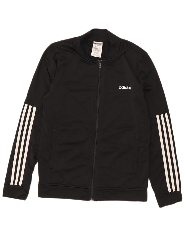 Adidas træningsdragt topjakke til kvinder UK 12/14 Medium Black Polyester