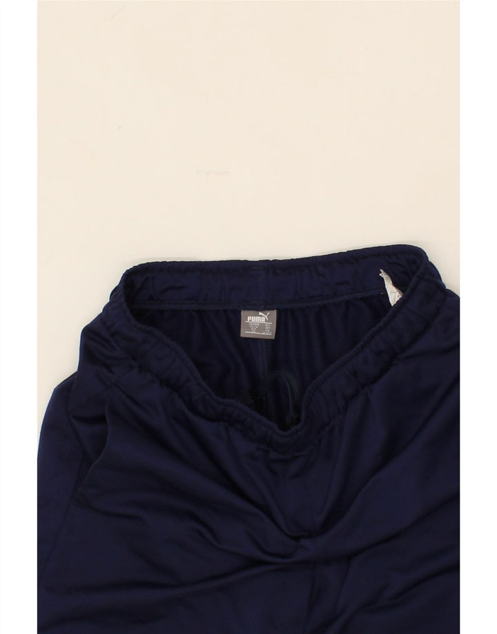 PUMA Boys Sport Shorts 13-14 Years Navy Blue Polyester Vintage Puma and Second-Hand Puma from Messina Hembry 