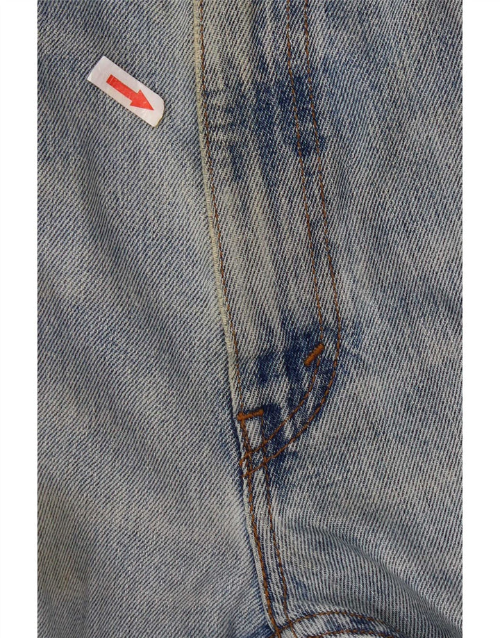 Levi's Herre 505 Distressed Straight Jeans W34 L28 Blå Bomuld