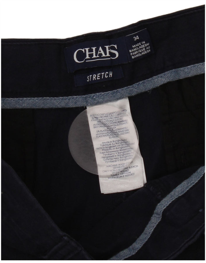 Chaps Herre Chino Shorts W34 Stor Marineblå Bomuld