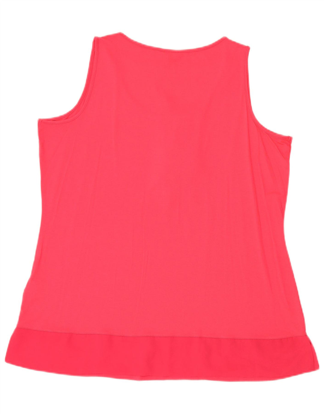 Marks & Spencer Dame ærmeløs bluse Top UK 18 XL Pink Viscose