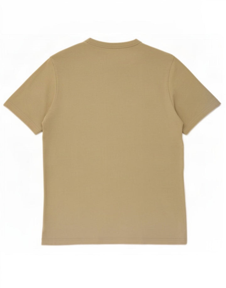 Zara Herre T-shirt Top Medium Beige Bomuld