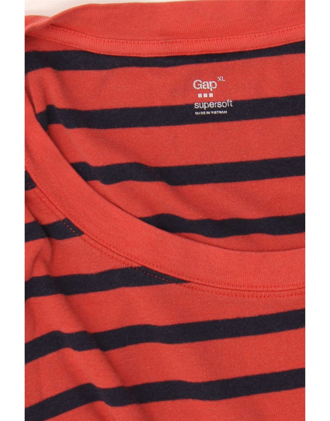 Gap Dame Top Langærmet UK 18 XL Rød Stribet