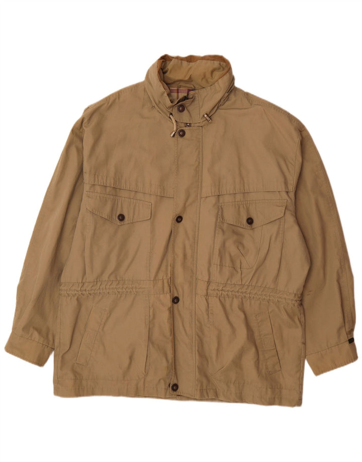 LONDON FOG Mens Utility Jacket UK 42 XL Beige