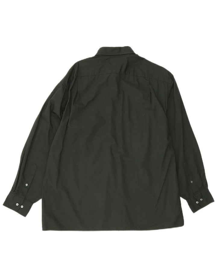 Tommy Hilfiger Herreskjorte Størrelse 15 1/2 Medium Grøn Bomuld