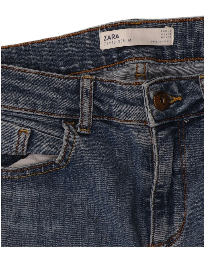 Zara Dame Slim Jeans EU 40 Medium W30 L29 Blå