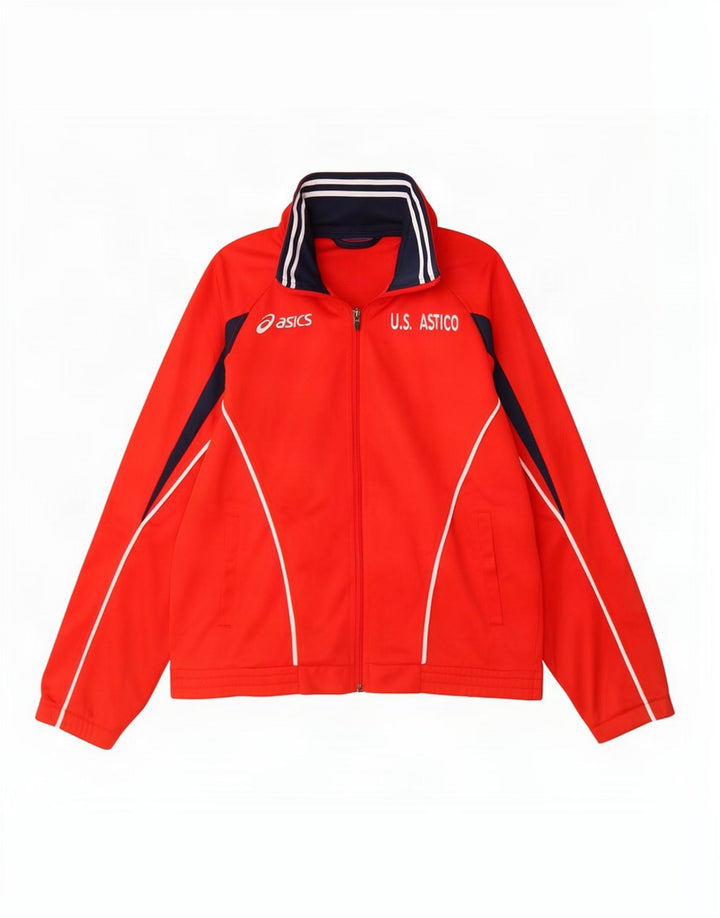 Asics Herre grafisk træningsdragt Topjakke XL Rød Colourblock Polyester
