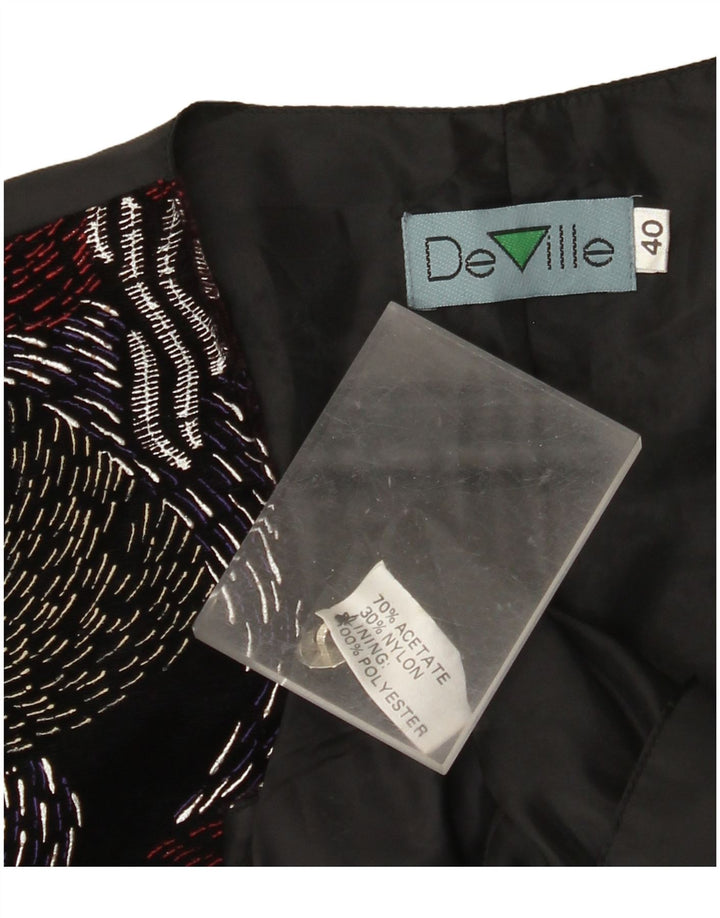 DE VILLE Damevest EU 40 Medium Sort Geometrisk Acetat